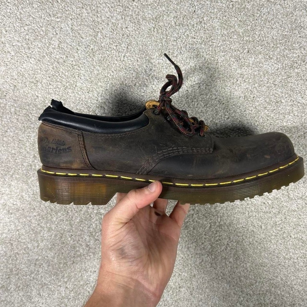 Men's Dr. Martens 1461 brown leather lace-up low cut Oxford shoes Men's 11 READ